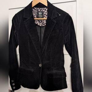 David Bitton Buffalo Velvet Black Blazer Nicolette Xs Nwot